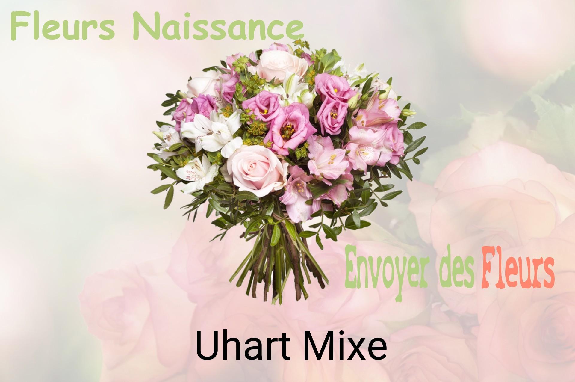 Bouquet de fleurs de naissance livré à Uhart-Mixe